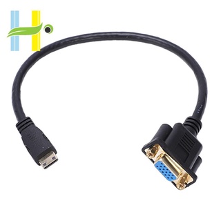 Cáp kết nối Mini HDMI sang VGA M/F dài 0.3m 1FT