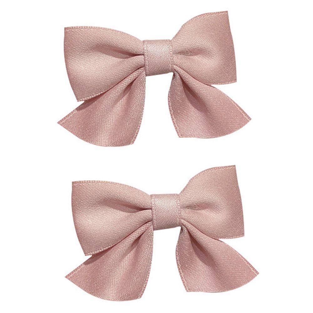 Set 2 Kẹp Tóc Hình Nơ Dễ Thương Cho Bé Gái