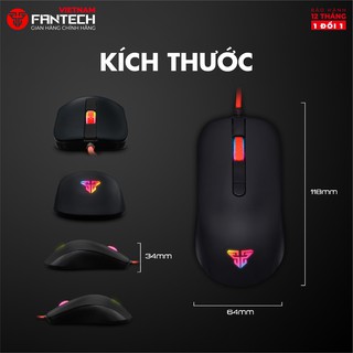 Chuột Gaming Có dây Fantech G10 RHASTA 2400DPI LED CHROMA 4 Phím  - Hãng Phân Phối Chính Thức