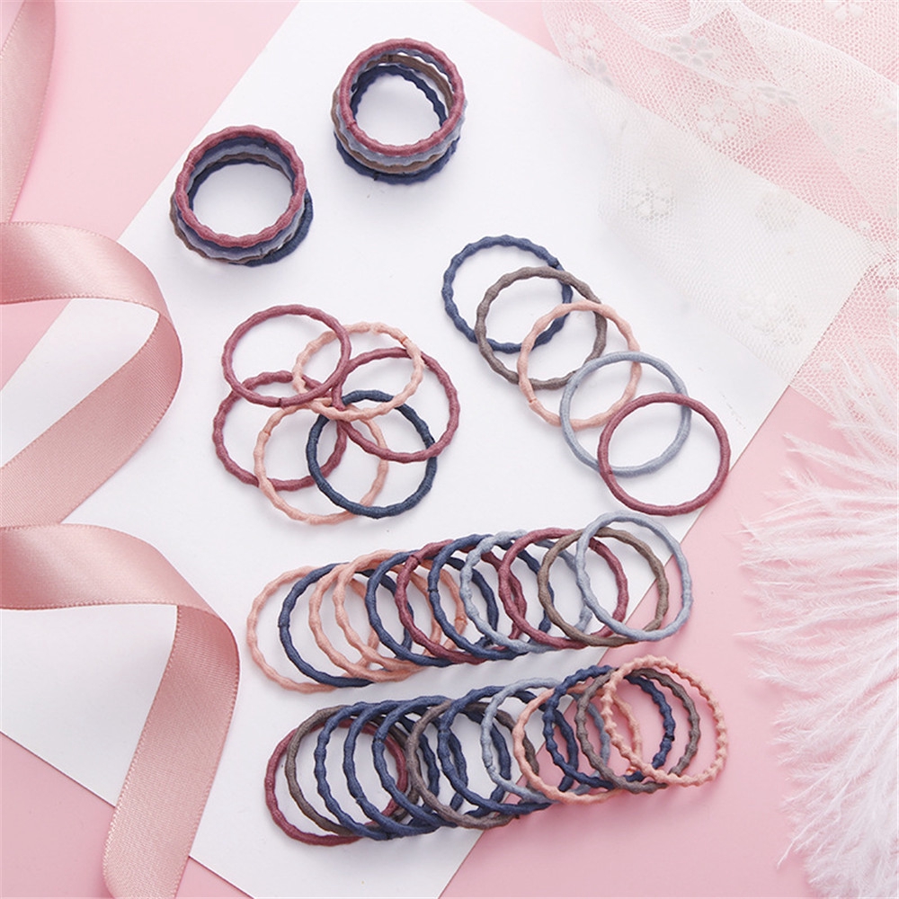 Set 50 dây buộc tóc dễ thương cho bé gái