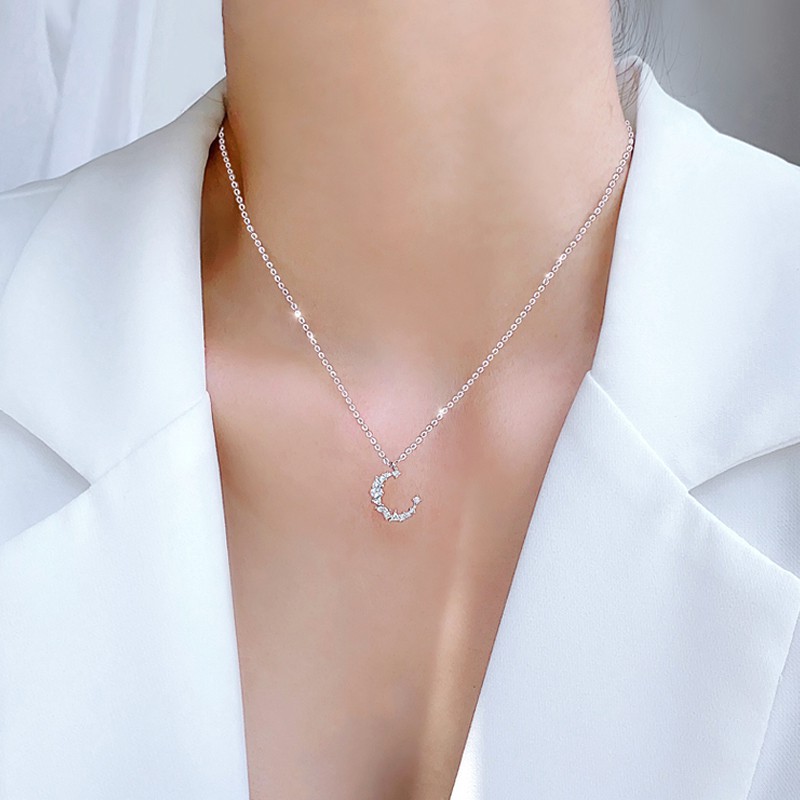 vòng cổ Mặt Trăng Đính Đá C109
