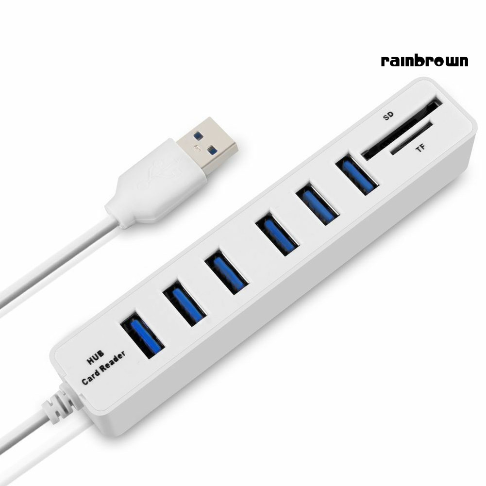 Đầu Đọc Thẻ Nhớ 6 Cổng Usb 2.0
