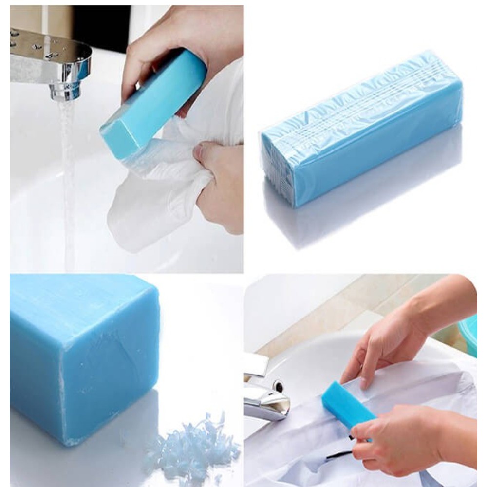 Xà phòng thanh giặt cổ áo, giặt giày hương cam và hương tự nhiên Sanada 100g nội địa Nhật Bản