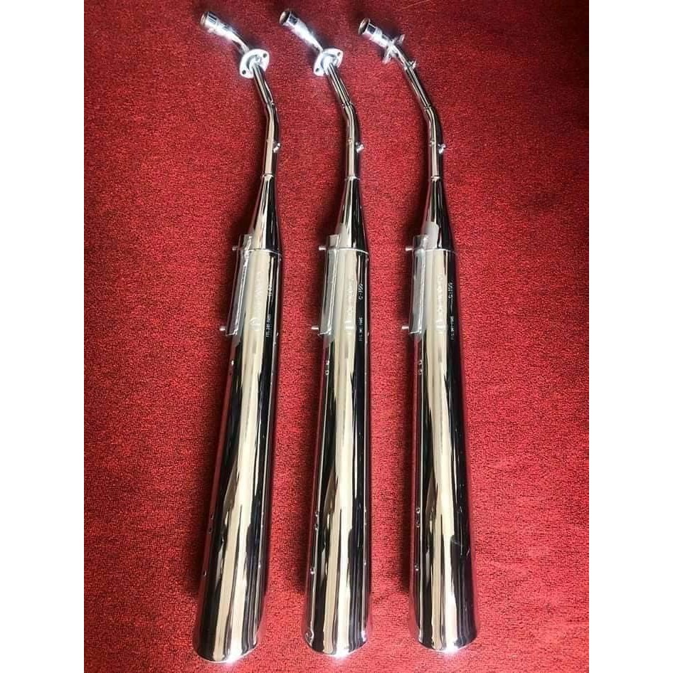 Bô 2543 Móc Sịn đít Đen có chữ S + Chế Cổ Sẵn WAVE 50cc/ WAVE 110cc/ WAVE100cc - Đã Hàn Tai Sẵn Nắp Đặt Dễ Dàng