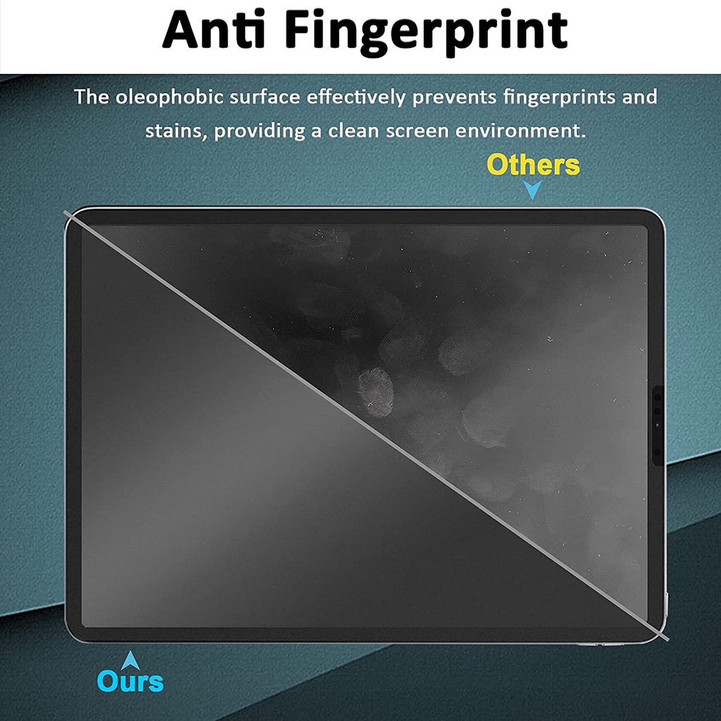 Kính Cường Lực 2 Trong 1 Bảo Vệ Màn Hình Cho iPad pro 11 (2021-2018) mini 6 2021 / Air410.9 Air5 2022 air 3 10.5 pro 9.7 112.9 inch