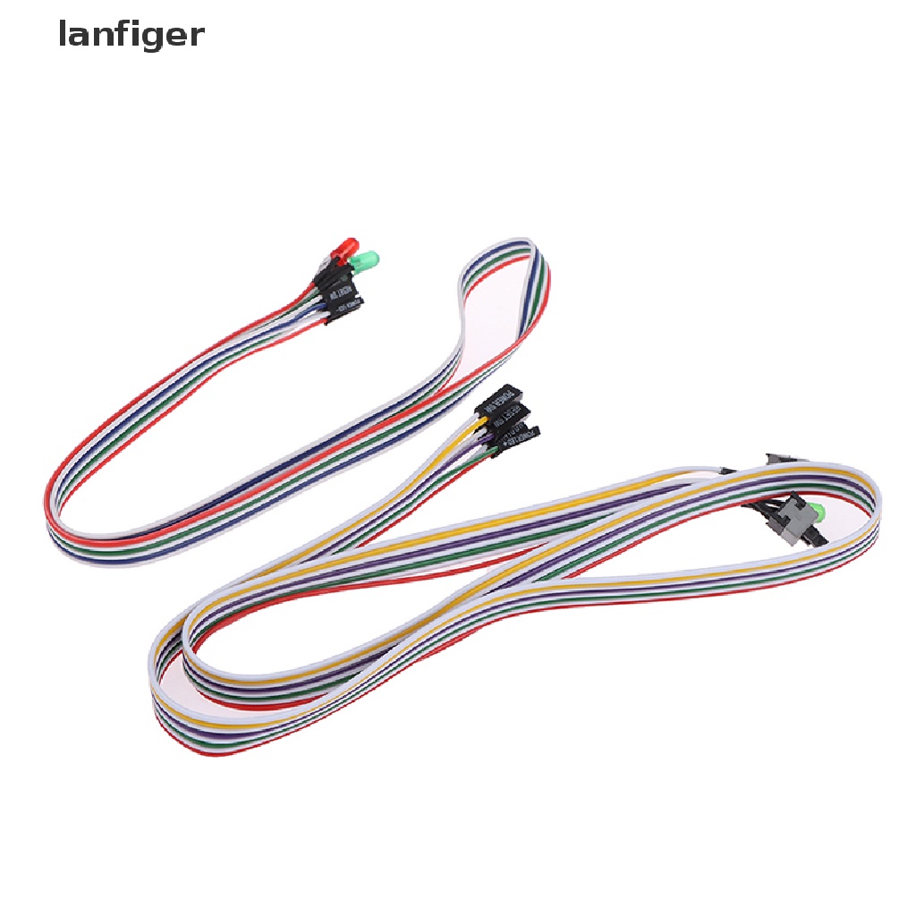 Lla ATX Dây Cáp Nguồn Bo Mạch Chủ On / Off / Reset Công Tắc Đèn LED