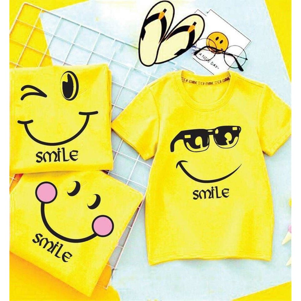 Áo gia đình 3 4 người coton co giản thoải mái