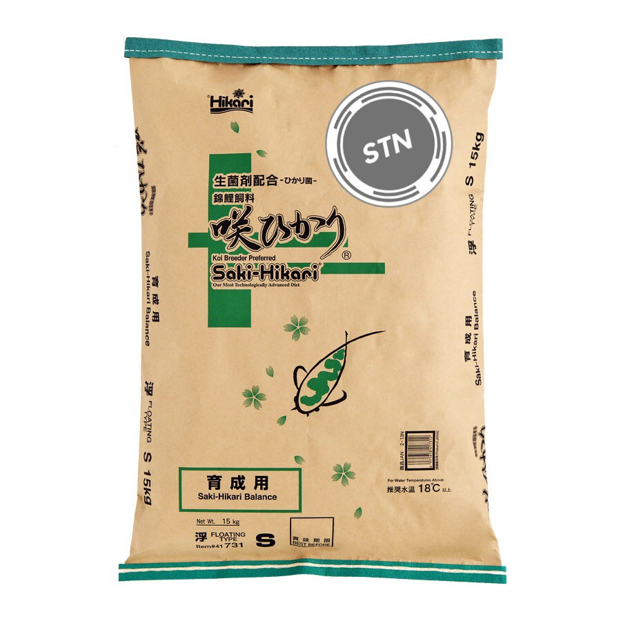 Cám cá Koi tăng trưởng nhanh, hạt nổi Saki Hikari Balance Nhật Bản 15kg
