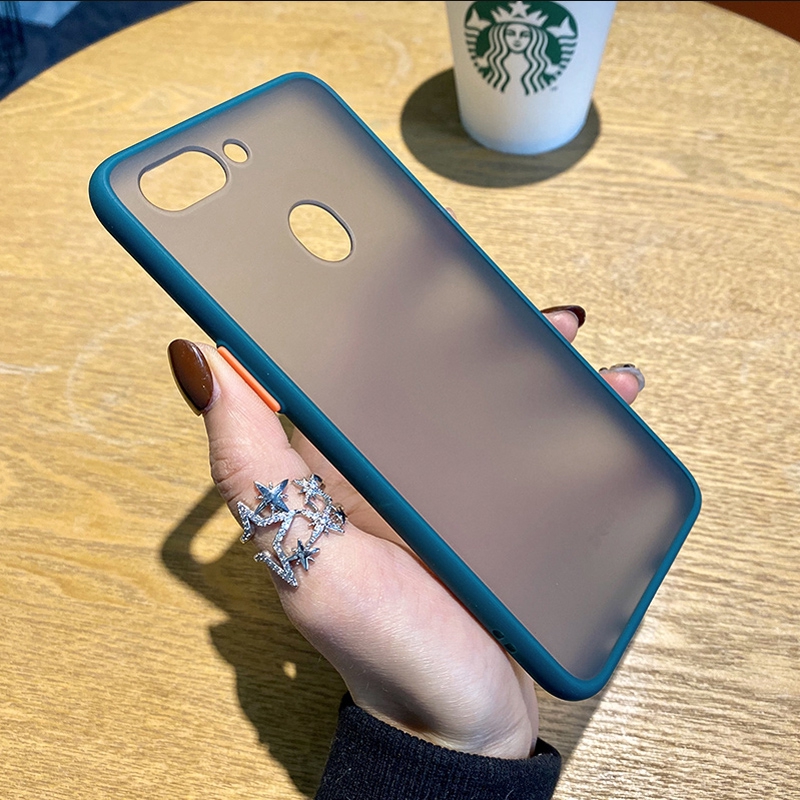 Vỏ Bao Da Điện Thoại Màu Nhám Chống Rơi Cho oppo r15 pro r11 r17 r11s Ốp