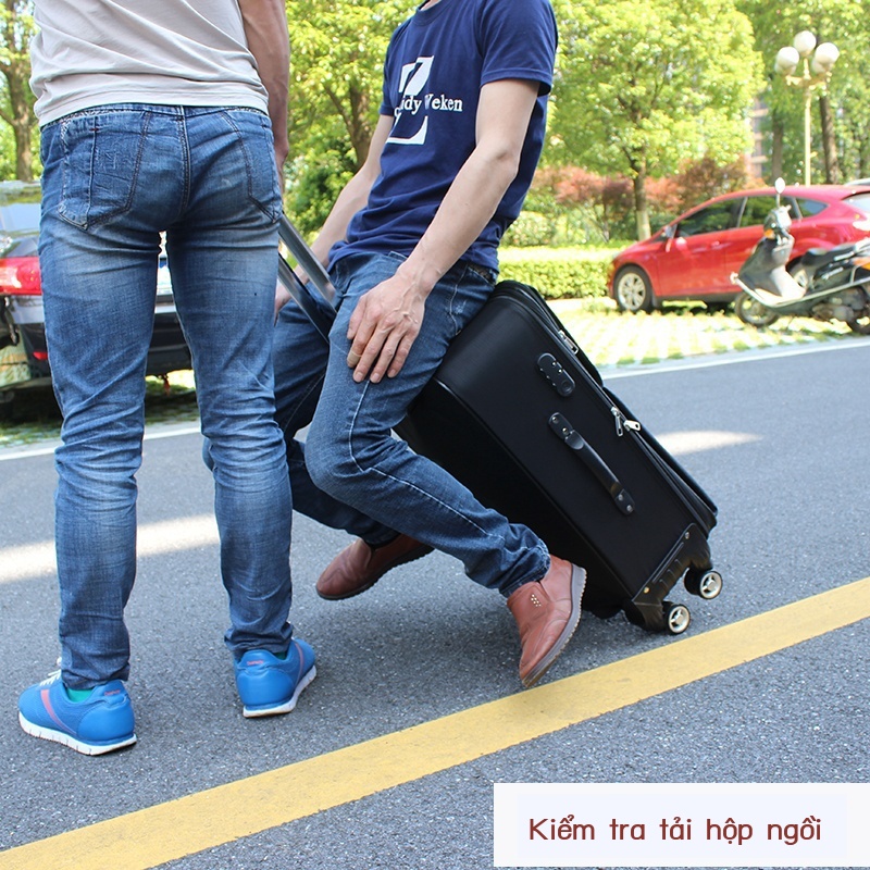 Vali vải Oxford hành lý nữ bánh xe đẩy phổ quát trường hợp nam hộp mật khẩu hộp 20 inch trường hợp lên máy bay