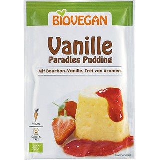 Bột pudding thuần chay hữu cơ vị vani hiệu BioVegan - Đức