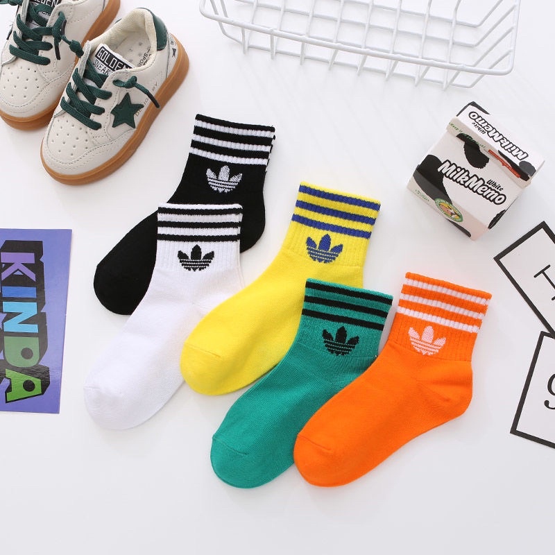 Set 5 đôi tất, vớ trẻ em chất cotton, tất cao cổ das cho bé