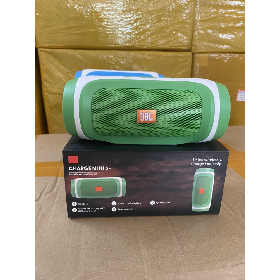 Loa bluetooth không dây Charge mini 5+ hàng cao cấp nghe nhạc cực hay hỗ trợ thẻ nhớ usb bảo hành lỗi 1 đổi 1