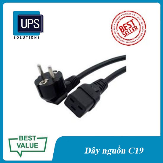 ✅Dây Nguồn vào C19-UK/ C19-C20 Dành Cho UPS, PDU... 5.0