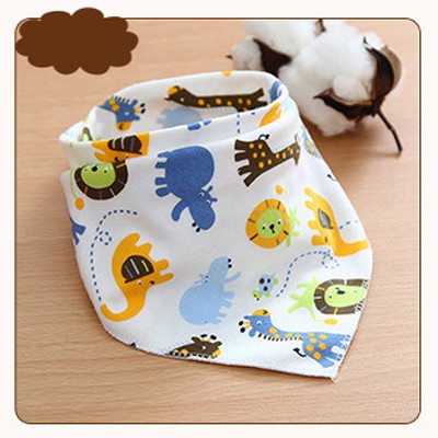 Yếm Ăn Cotton Hình Tam Giác Dễ Thương Cho Bé