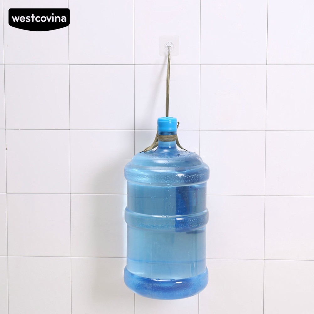 Bộ 6 Móc Treo Đồ Dán Tường Trong Suốt Hình Hoa Xinh Xắn