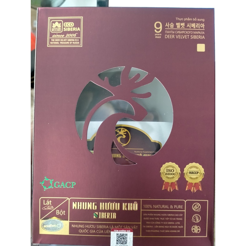 NHUNG HƯƠU KHÔ - nhung hươu thái lát