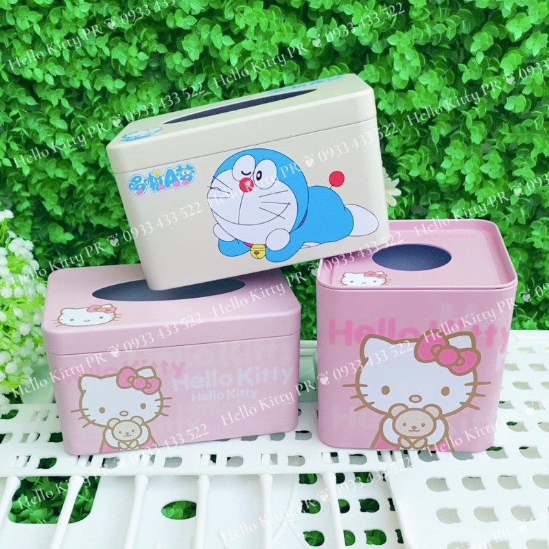 HỘP ĐỰNG KHĂN GIẤY HELLO KITTY - DOREMON DORAEMON