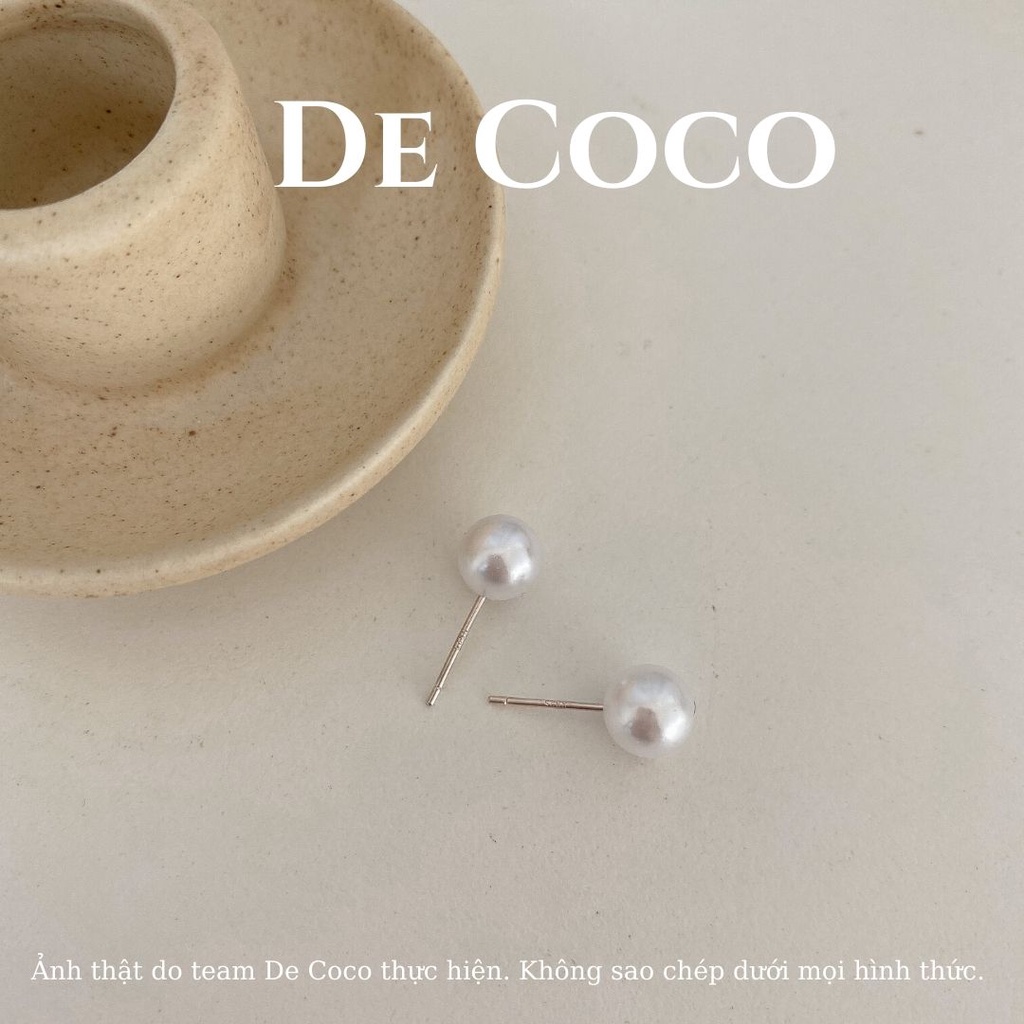 Khuyên tai ngọc trai nhân tạo Basic Pearl De Coco decoco.accessories