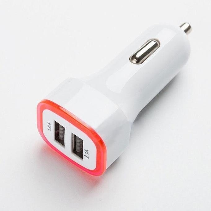 Bộ sạc 2 cổng USB 2.1A LED cho iPhone / Samsung / HTC