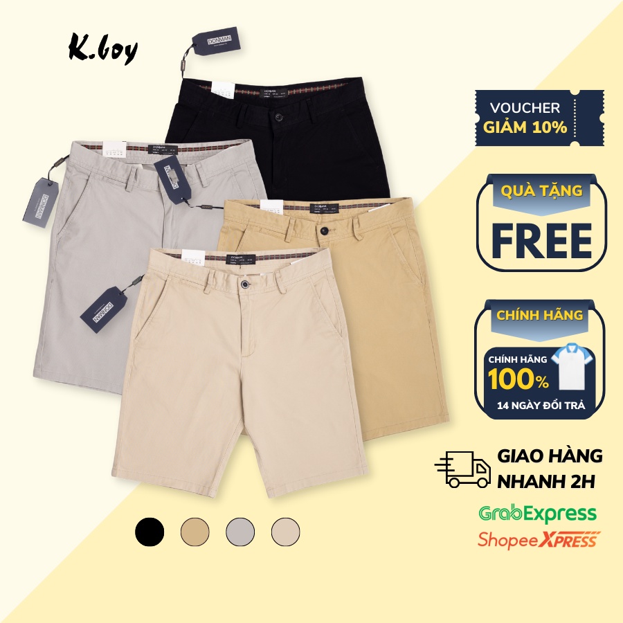 Quần Short Nam Kaki Kboy Shop Chất vải kaki mềm mịn, không phai màu sau khi giặt, big size basic dễ phối đồ   - Q01