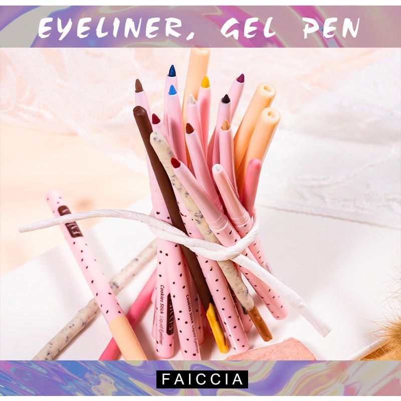 [Hàng mới về] Bút kẻ mắt Faiccia dạng gel nhiều màu sắc tùy chọn chống thấm nước lâu trôi kẻ trơn tru | BigBuy360 - bigbuy360.vn