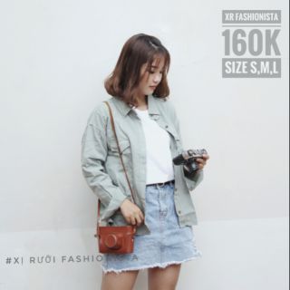 Về 4 màu Áo khoác sơ mi unisex nam nữ