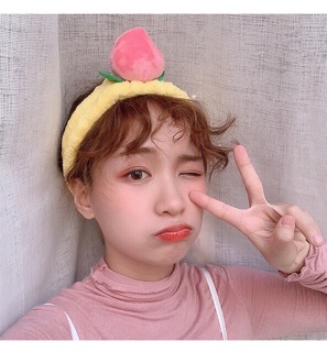 Băng Đô Quả Đào Cute