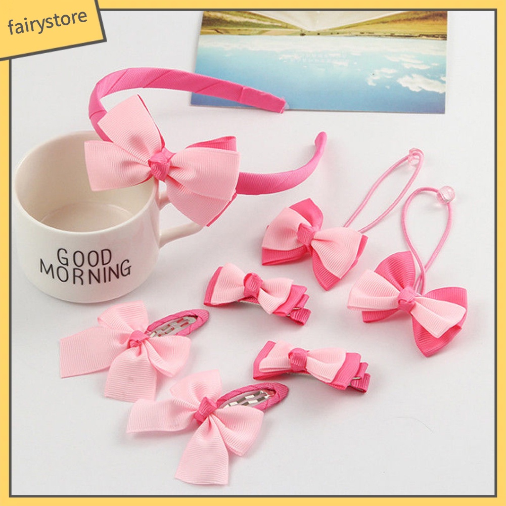 Kẹp Tóc Nơ Chấm Bi Dễ Thương Cho Bé Gái