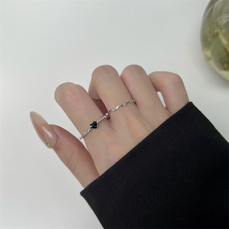 Set 2 nhẫn thiết kế đơn giản