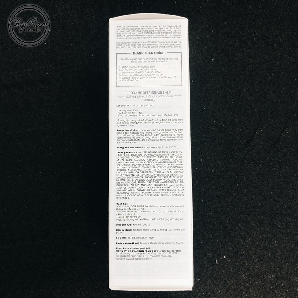 Kem dưỡng phục hồi Teoxane Deep Repair Balm 30ml chính hãng