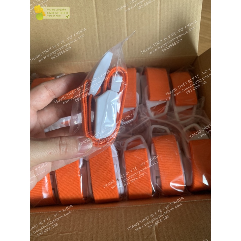 Dây garo có khóa nhựa và không khóa (loại tốt) dùng lấy máu trong bệnh viện, spa