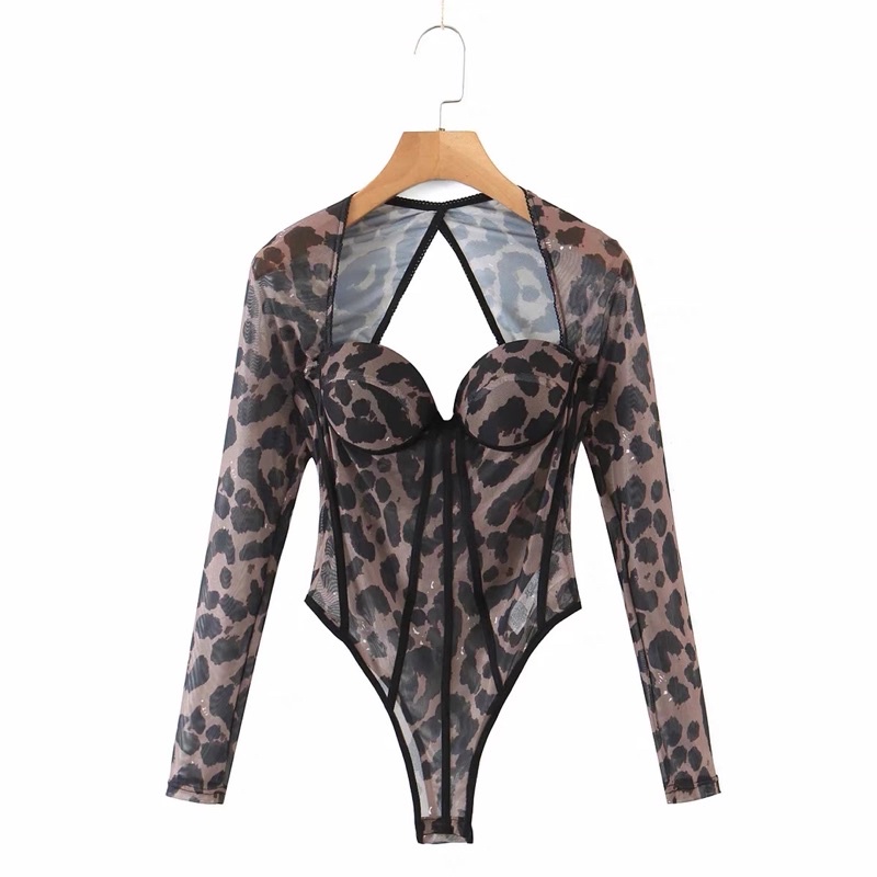 ÁO BODYSUIT GIẢ CORSET DA BEO SIÊU SANG CHẢNH (ảnh thật) | BigBuy360 - bigbuy360.vn