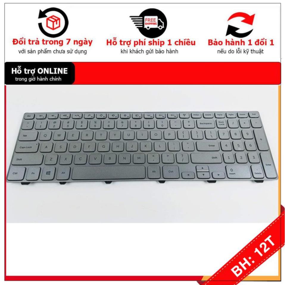 [BH12TH] 🎁 Bàn phím Dell inspiron 7537 - Đèn LED - NEW - BH 6 tháng