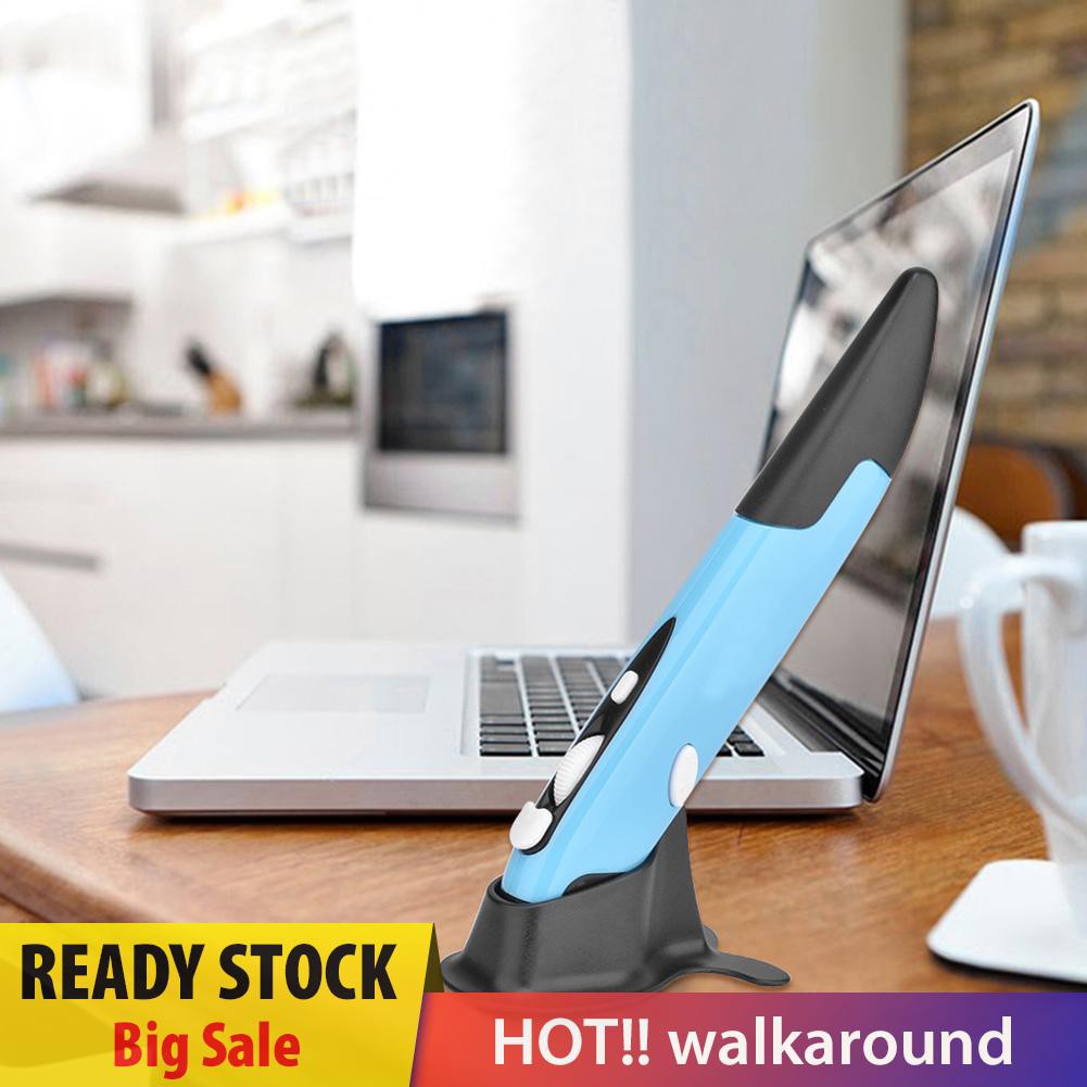 Chuột Không Dây Dạng Bút 4 Nút 2.4ghz 1600dpi Nhiều Màu Cho Máy Tính