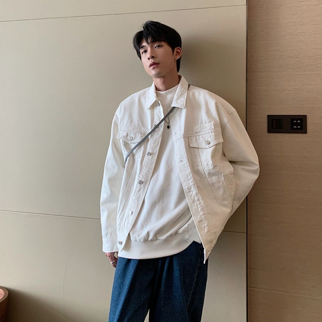 Áo khoác bò Tunomna áo khoác denim jean unisex phong cách Hàn quốc AB02