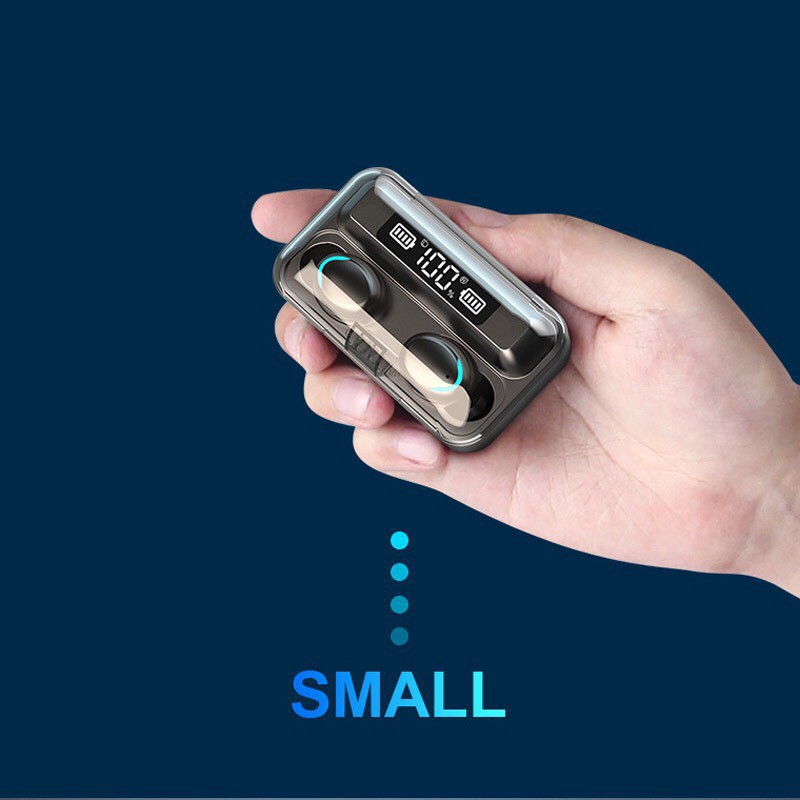 Tai nghe bluetooth AMOI F9 Pro Bluetooth 5.0 tai nghe không dây âm thanh sống động kiêm sạc dự phòng tiện lợi | BigBuy360 - bigbuy360.vn