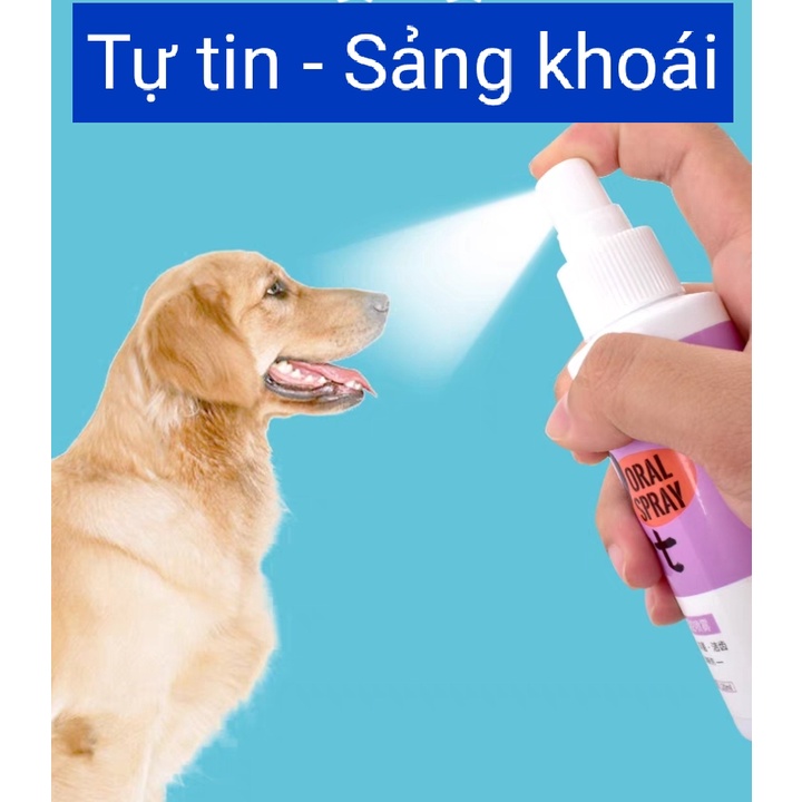 XỊt thơm miệng thảo mộc cho chó mèo Dorrikey - khử mùi, sạch cao răng, khử khuẩn, kháng viêm