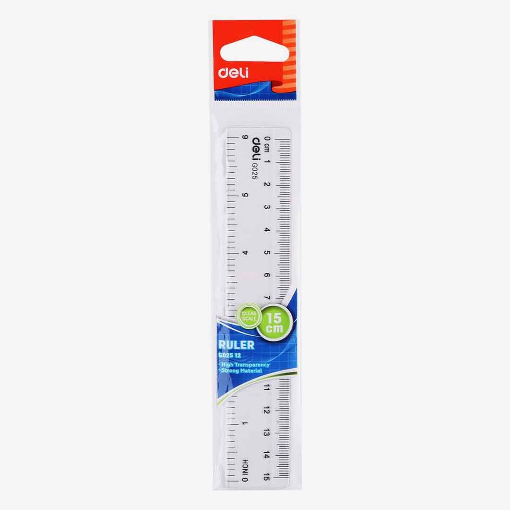 Thước Kẻ 15cm G025-12 - DELI