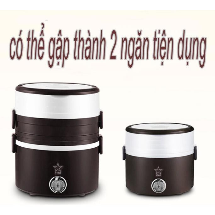 Hộp ủ cơm cắm điện cao cấp  FREE SHIP  hộp ủ cơm 3 tầng cắm điện , hàng chính hãng bảo hành 6 tháng