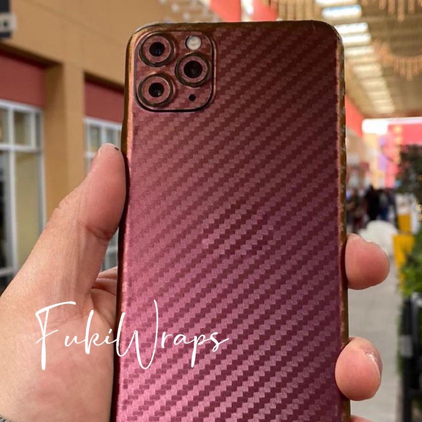 Tấm Dán Skin mặt sau Carbon Chuyển Sắc Full Viền Dành cho 13prm , 12prm , 11prm , x , xsm , 6p , 7p , 8p - FukiShop