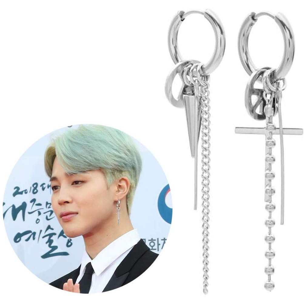 Bông tai khuyên tai nam BTS JIMIN Bangtan Boy 1 đôi
