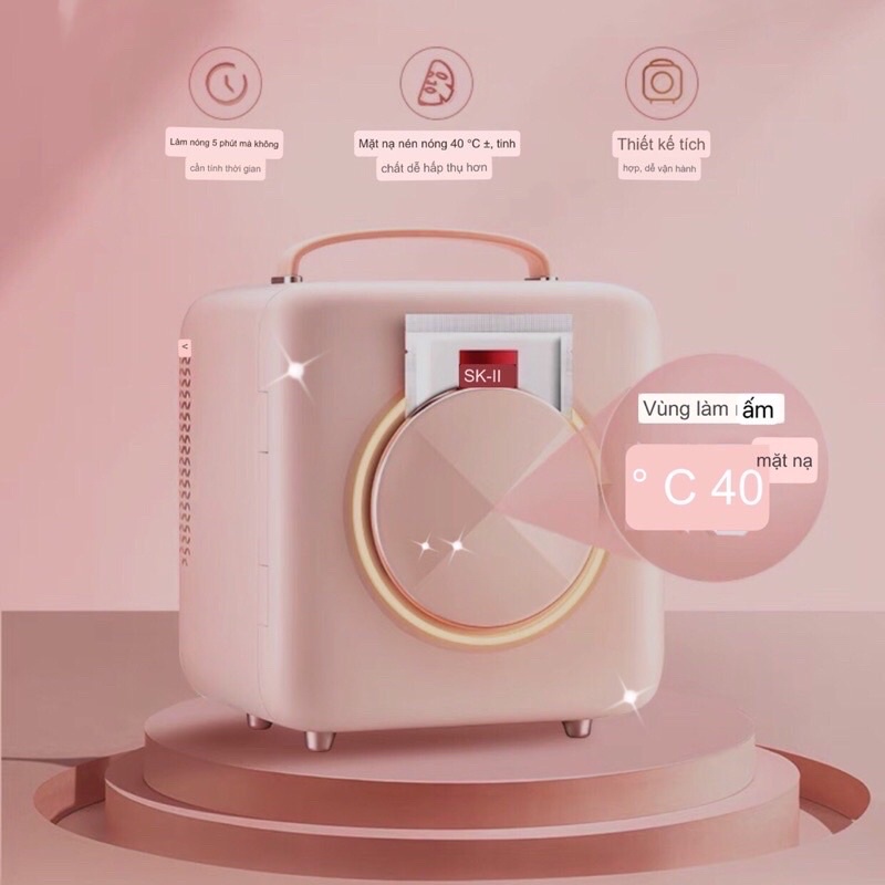 Tủ lạnh mini CAO CẤP GEVILAN Beauty - Tủ lạnh đựng mỹ phẩm 9L - Tee &amp; Mee