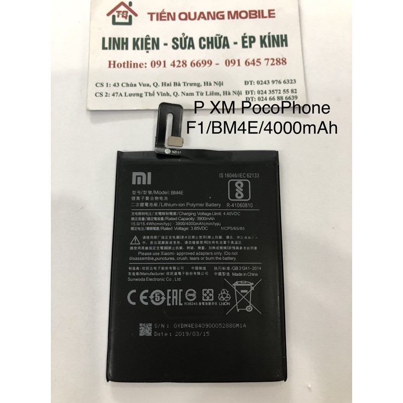 Pin Xiaomi PocoPhone F1 / BM4E/ 4000mAh