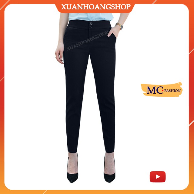 Quần Tây Nữ Công Sở Mc Fashion,Kiểu Quần Âu Nữ, Lưng Cao, Ống Côn 3 Màu  Q0279 Đẹp (Đen, Xanh Tím Than, Ghi Xám) | BigBuy360 - bigbuy360.vn