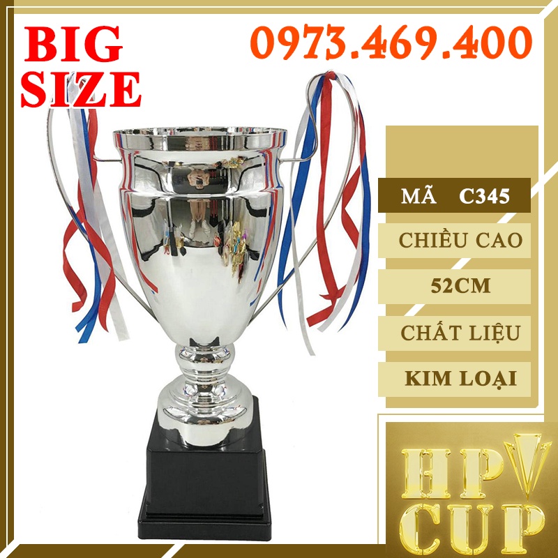 Cúp Bóng Đá Lưu Niệm Thể Thao To Lớn Cup Pha Lê Huy Chương Vàng Cờ Lưu Niệm BIG SIZE BZ