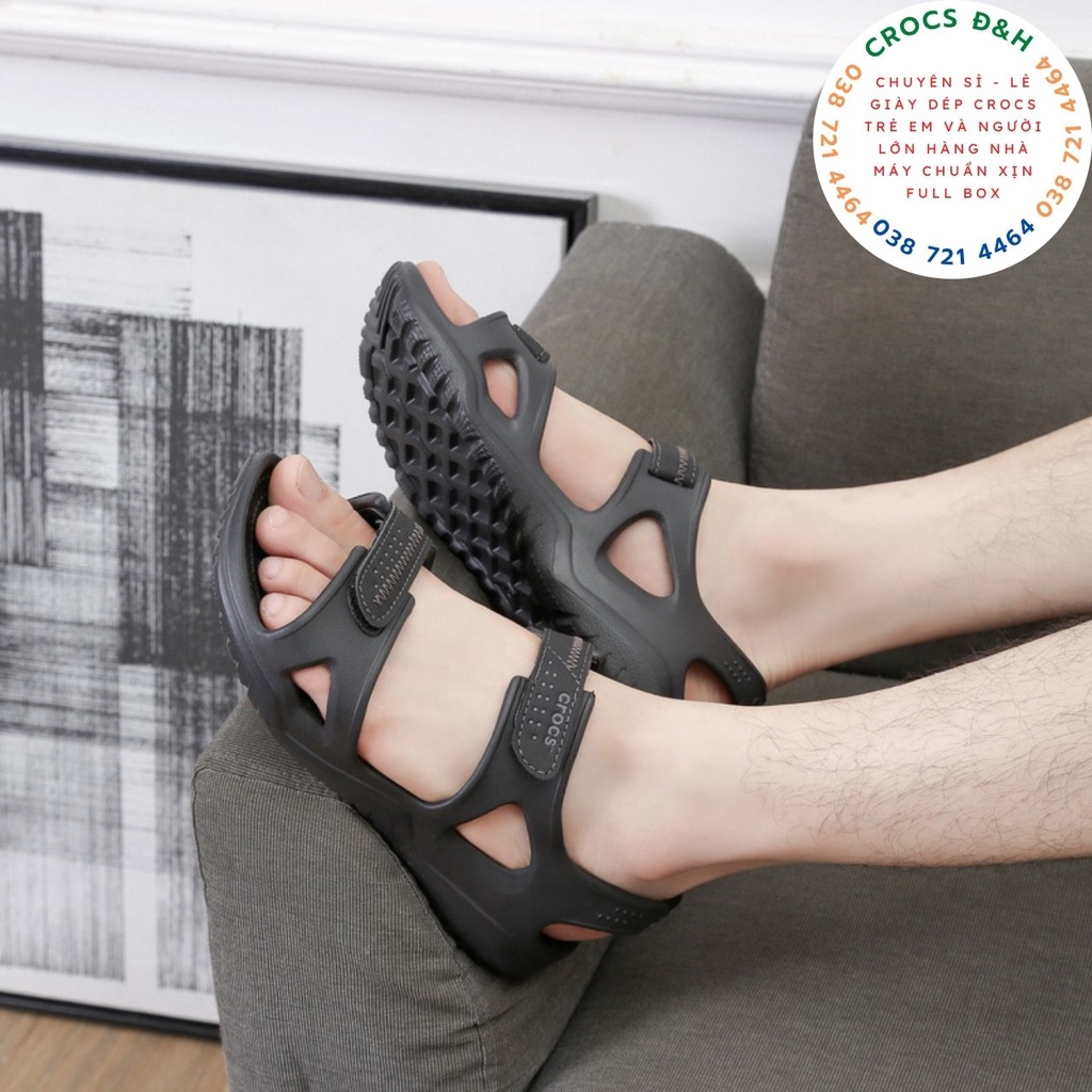 Giày dép crocs - dép sandal crocs river cho nam chống thấm nước, chống trơn trượt, chống hôi chân, hàng xuất xịn