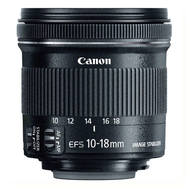 Lens Canon EF-S 10-18mm F4.5-5.6 IS STM (nhập khẩu) - hàng hết BH đẹp 99% (tặng hood)