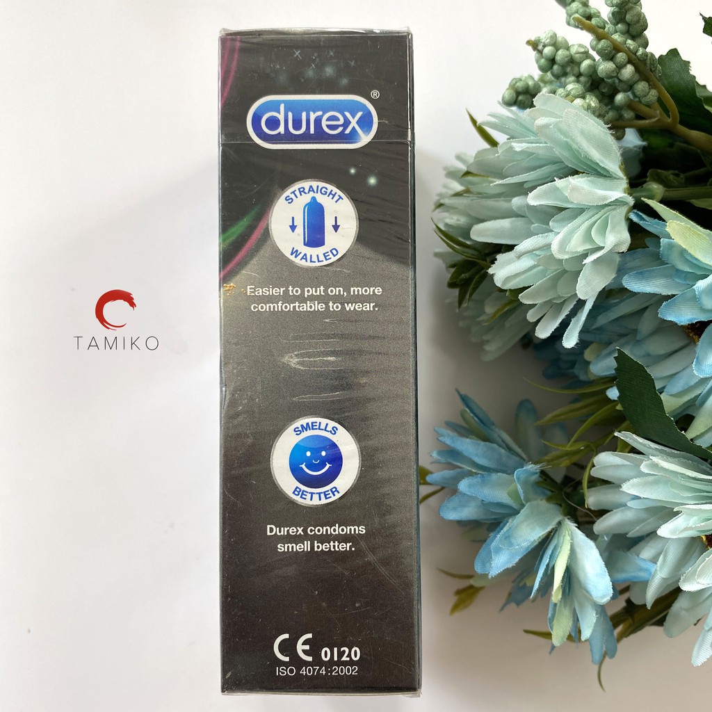 [Chính Hãng] Bao Cao Su DUREX KINGTEX - Siêu mỏng, Ôm Sát Cỡ 49mm  -Hộp 12 Cái- Xuất xứ Anh Quốc