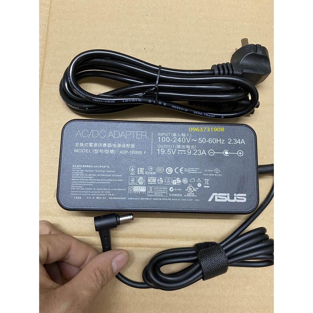 Sạc laptop ASUS 19.5v 9.32a 180W theo máy